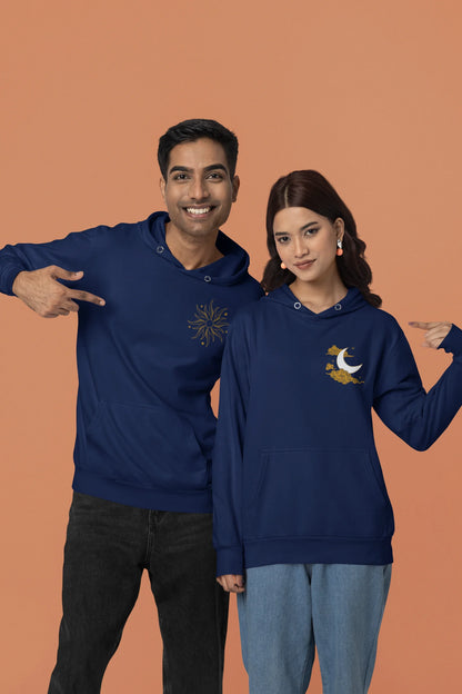 Sun and Moon | Lovey Dovey | Premium Unisex Winter Hoodies