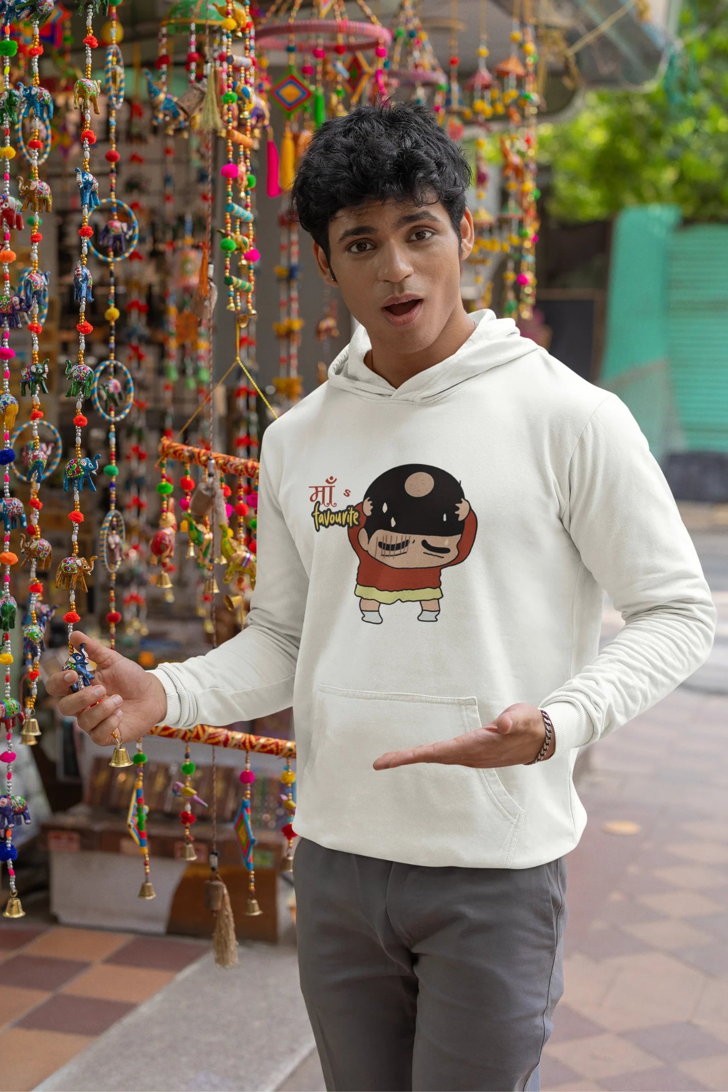 Maa's Favourite | Shinchan | Premium Unisex Winter Hoodie