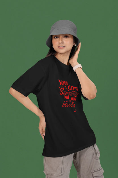 I'm Bleeding | T.S | Dropped Sleeve Unisex Tee