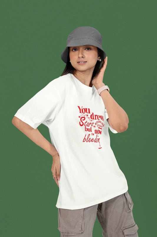 I'm Bleeding | T.S | Dropped Sleeve Unisex Tee