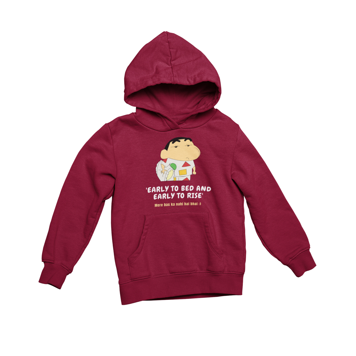 Early to bed early to rise shinchan | Premium Unisex Winter Hoodie