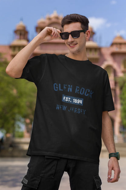 Glen Rock  | Retro Theme | Dropped Sleeve Unisex Tee