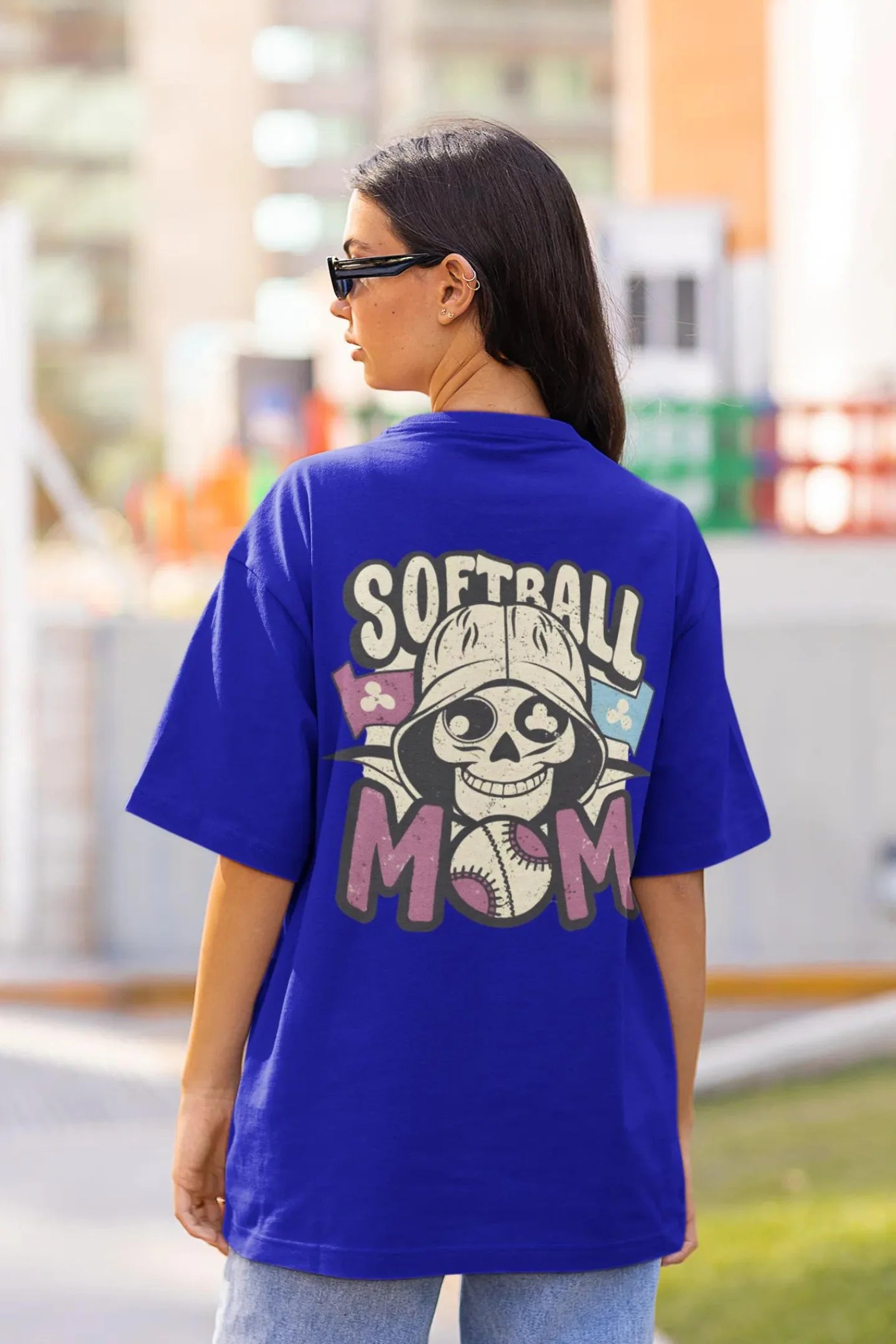 Soft Mom Ball | Typography | Dropped Sleeve Unisex Tee