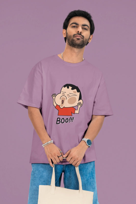 Boo!!! | Shinchan | Dropped Sleeve Unisex Tee