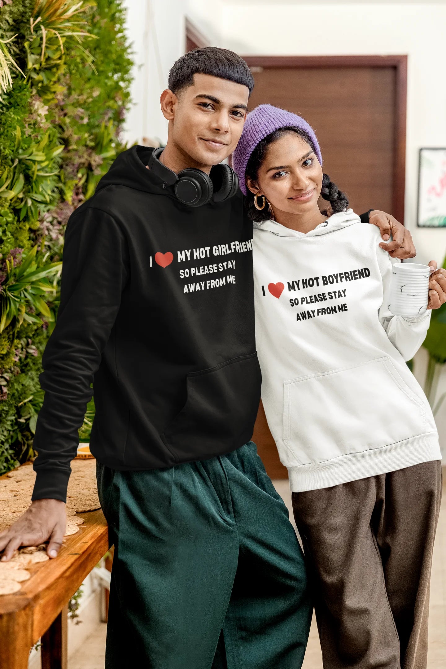 Hot BF and Hot GF | Lovey Dovey | Premium Unisex Winter Hoodies