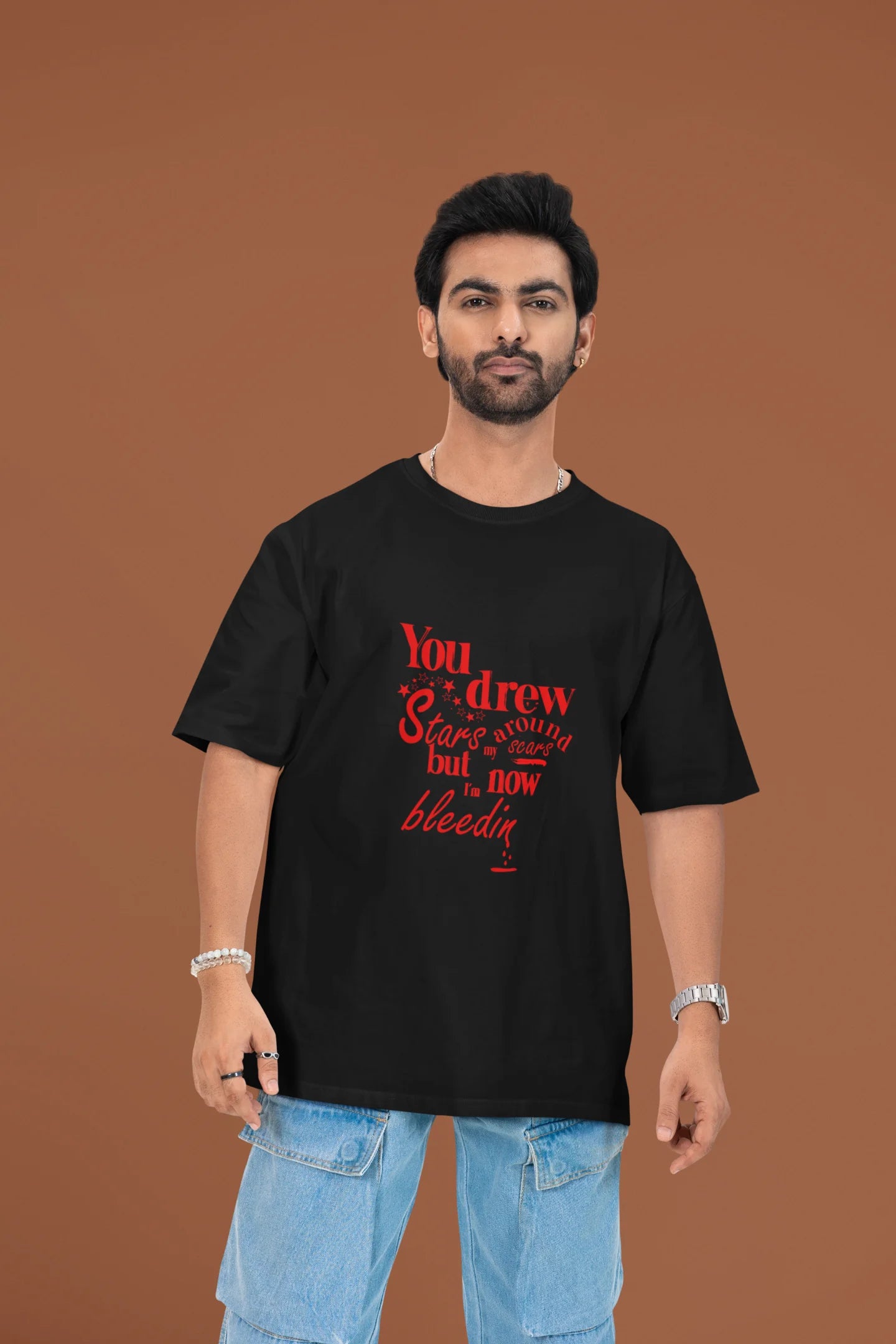 I'm Bleeding | T.S | Dropped Sleeve Unisex Tee