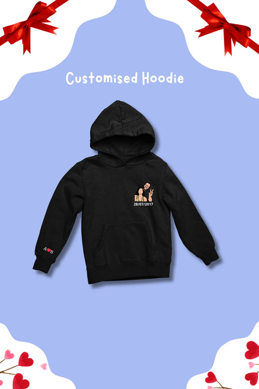 Hoodie Mini Gift Hamper | Convert Photo to Illustration/Ghibli-art | Gift for your loved ones