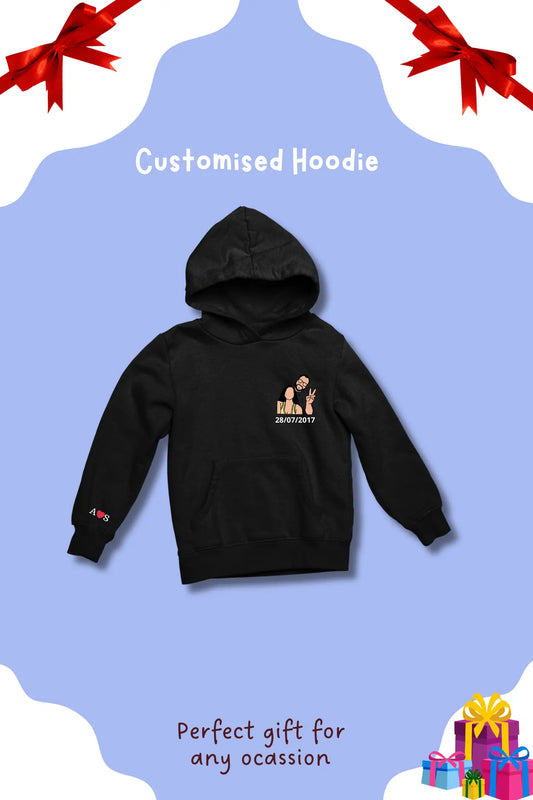 Hoodie Mini Gift Hamper | Convert Photo to Illustration/Ghibli-art | Customised Gift for a happy occasion