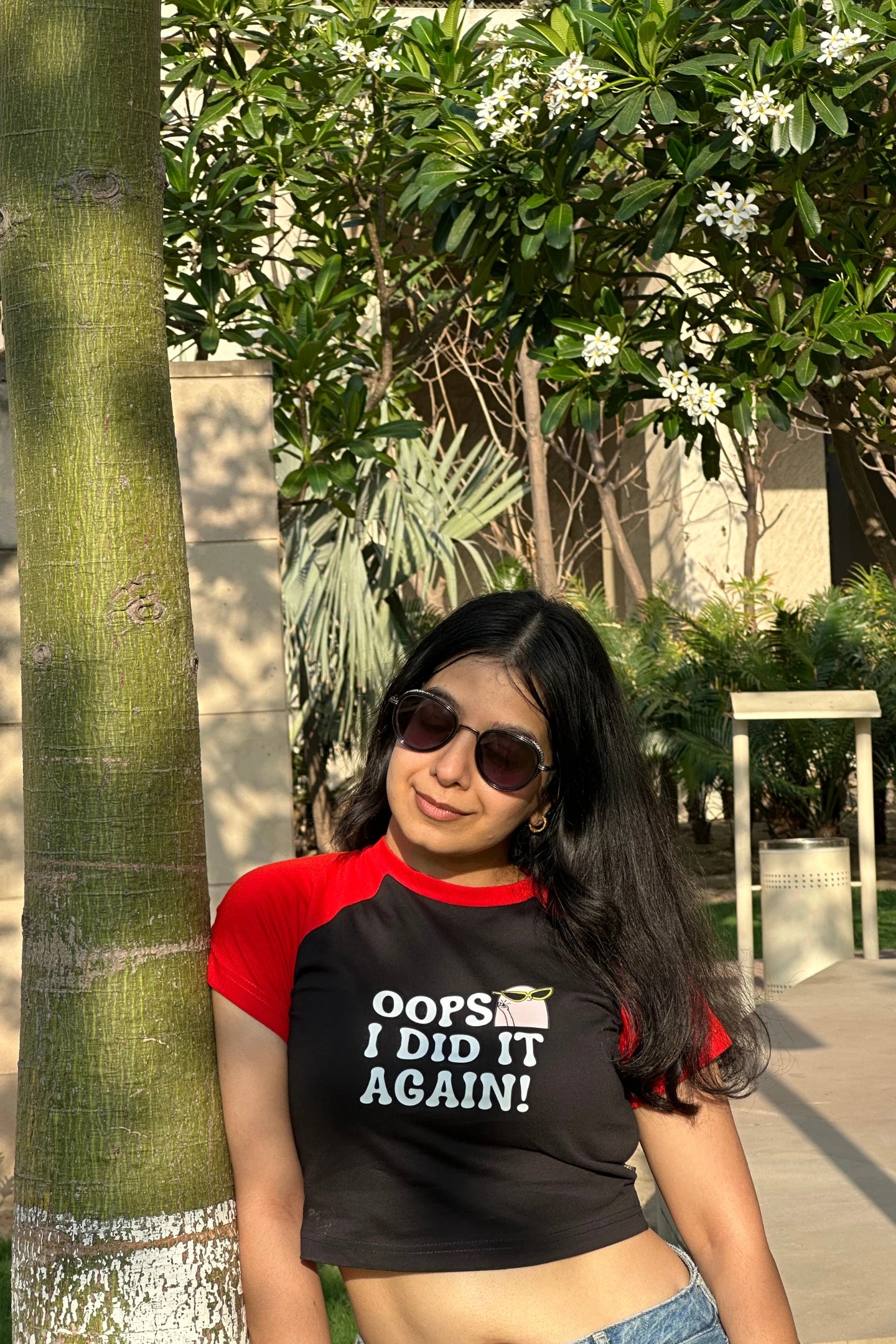 Oops! I Did It Again | Shaw tees | Slim Fit Crop Top