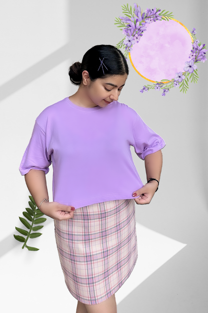Plain Solid | Premium Oversized Crop Top | Broke Memers
