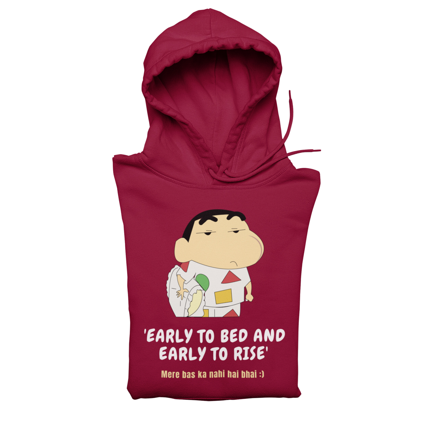 Early to bed early to rise shinchan | Premium Unisex Winter Hoodie