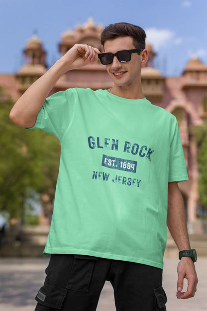 Glen Rock  | Retro Theme | Dropped Sleeve Unisex Tee