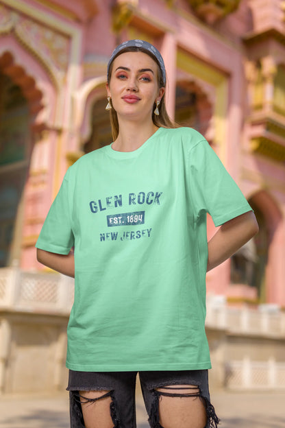 Glen Rock  | Retro Theme | Dropped Sleeve Unisex Tee