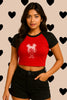 Out Of Bed | Shaw tees | Slim Fit Crop Top