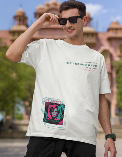 The Techno | Techno Rave | Dropped Sleeve Unisex T-Shirt