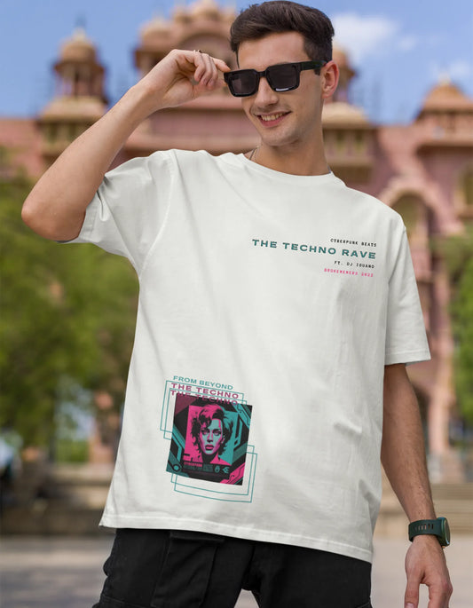 The Techno | Techno Rave | Dropped Sleeve Unisex T-Shirt