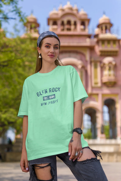 Glen Rock  | Retro Theme | Dropped Sleeve Unisex Tee