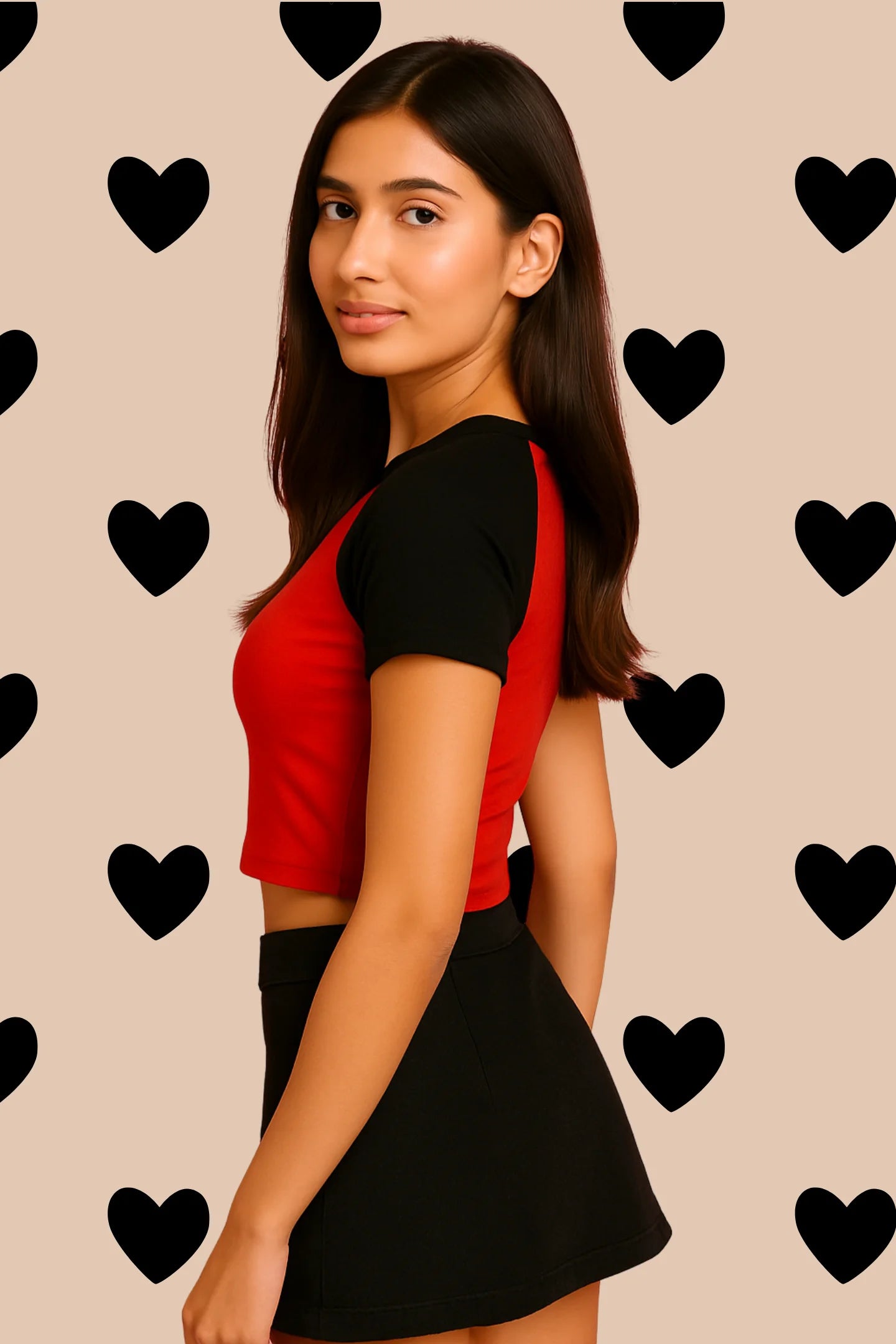 Out Of Bed | Shaw tees | Slim Fit Crop Top
