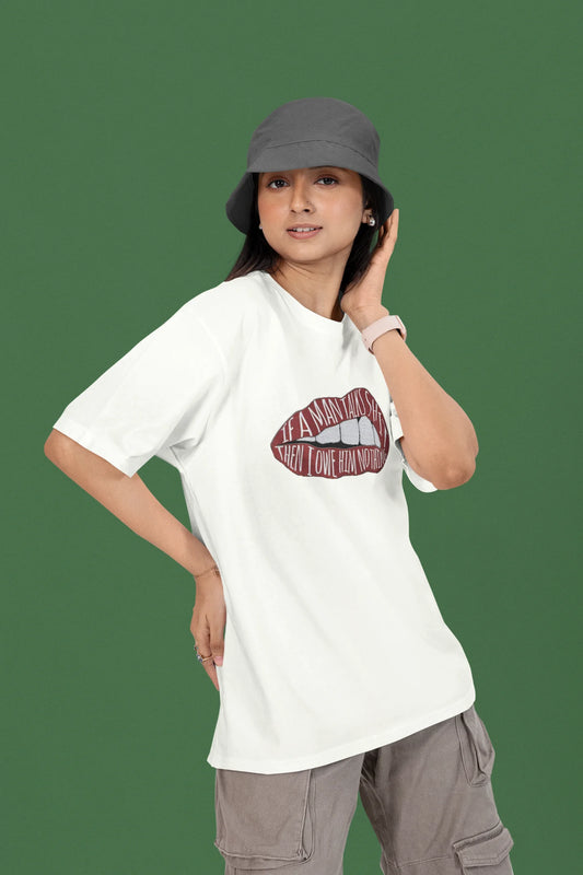 Owe him nothing | T.S | Dropped Sleeve Unisex Tee