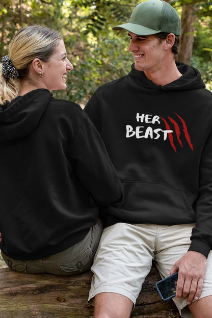 Beauty and Beast | Lovey Dovey | Premium Unisex Winter Hoodies