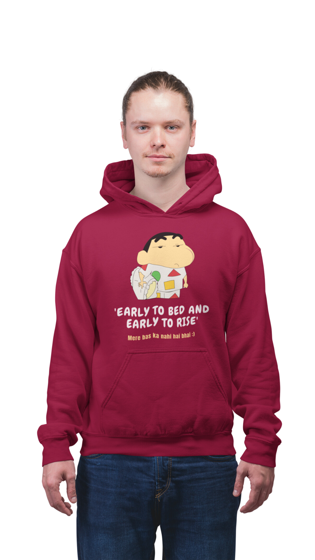 Early to bed early to rise shinchan | Premium Unisex Winter Hoodie