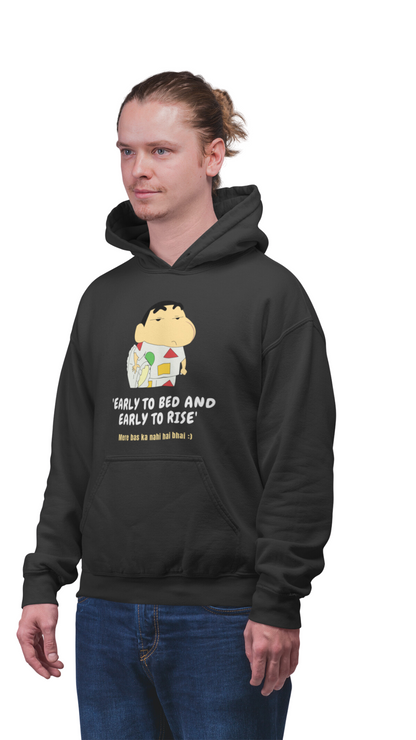 Early to bed early to rise shinchan | Premium Unisex Winter Hoodie
