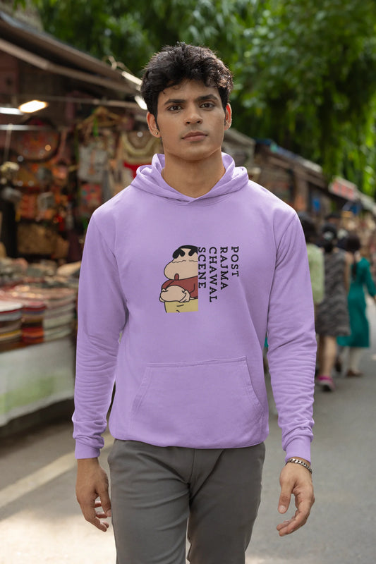 Post Rajma Chawal Scene | Shinchan | Premium Unisex Winter Hoodie