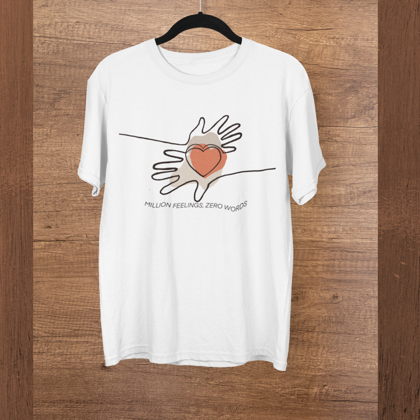 Million Feelings, Zero Words | Premium Unisex Half Sleeve T-shirt