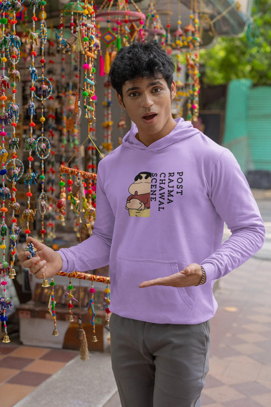 Post Rajma Chawal Scene | Shinchan | Premium Unisex Winter Hoodie