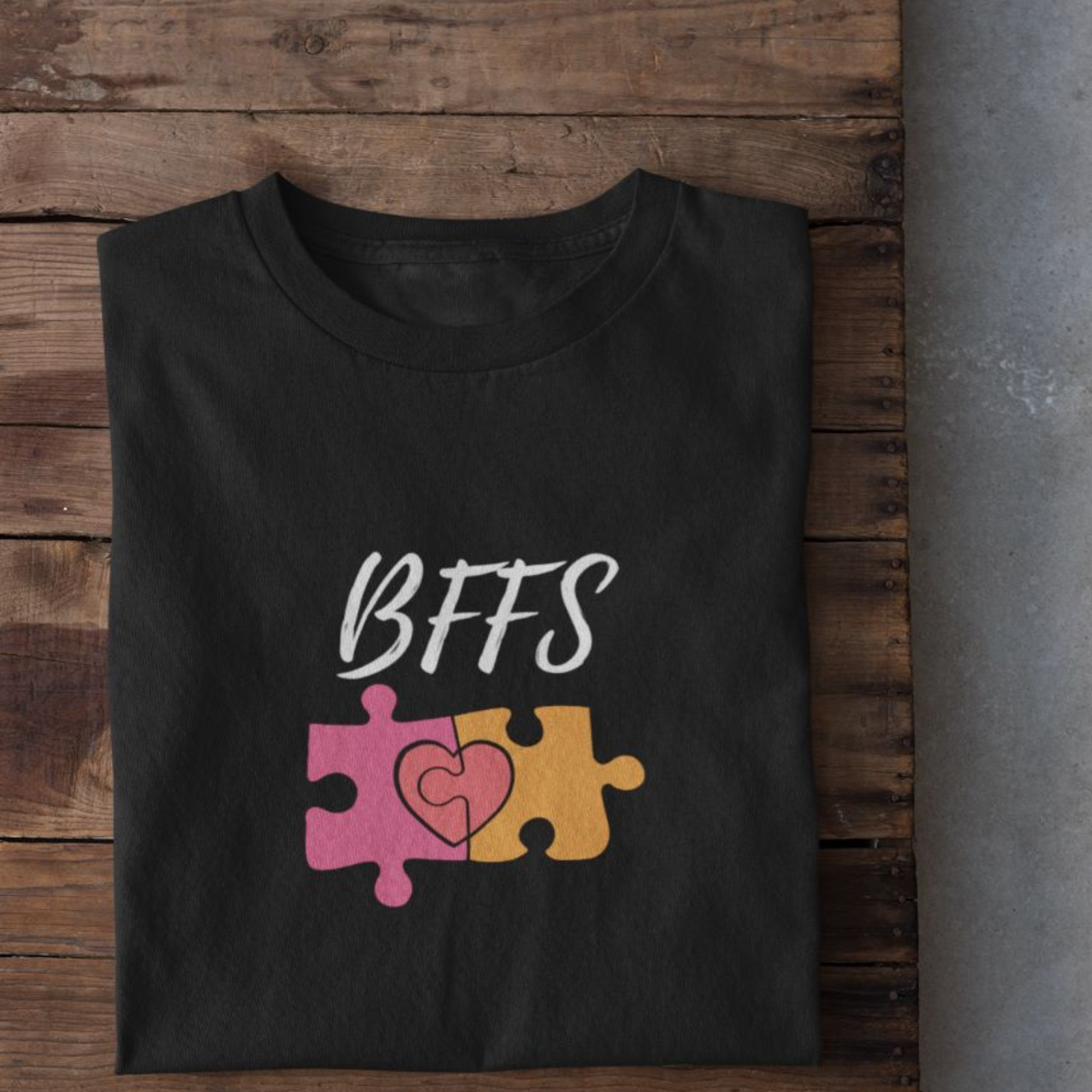 BFFs | Premium Unisex Half Sleeve 2 t-shirt combo for Men and Women