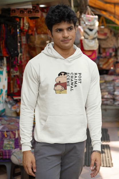 Post Rajma Chawal Scene | Shinchan | Premium Unisex Winter Hoodie