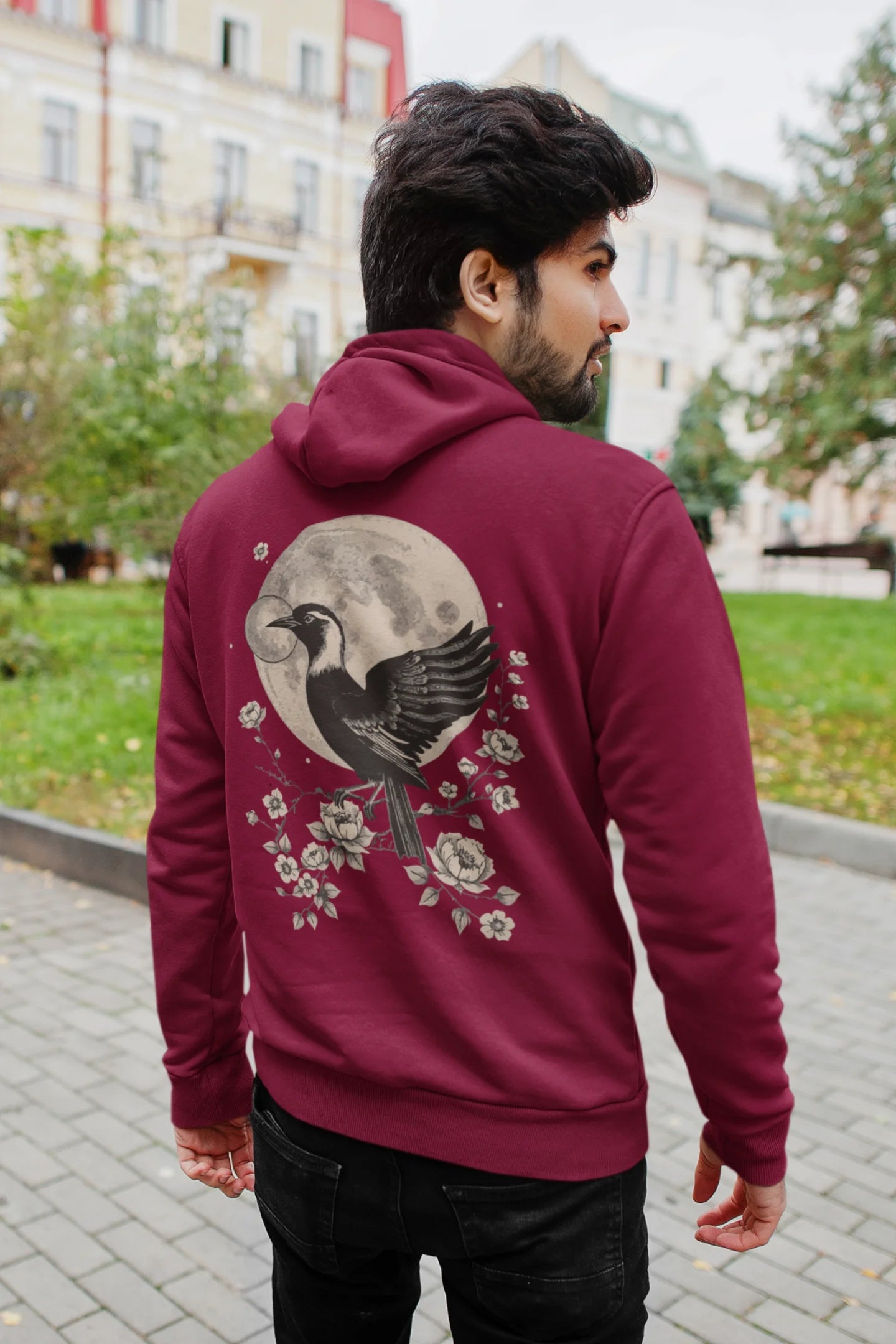 Nocturnal Bloom | Wildlife | Unisex Winter Hoodie