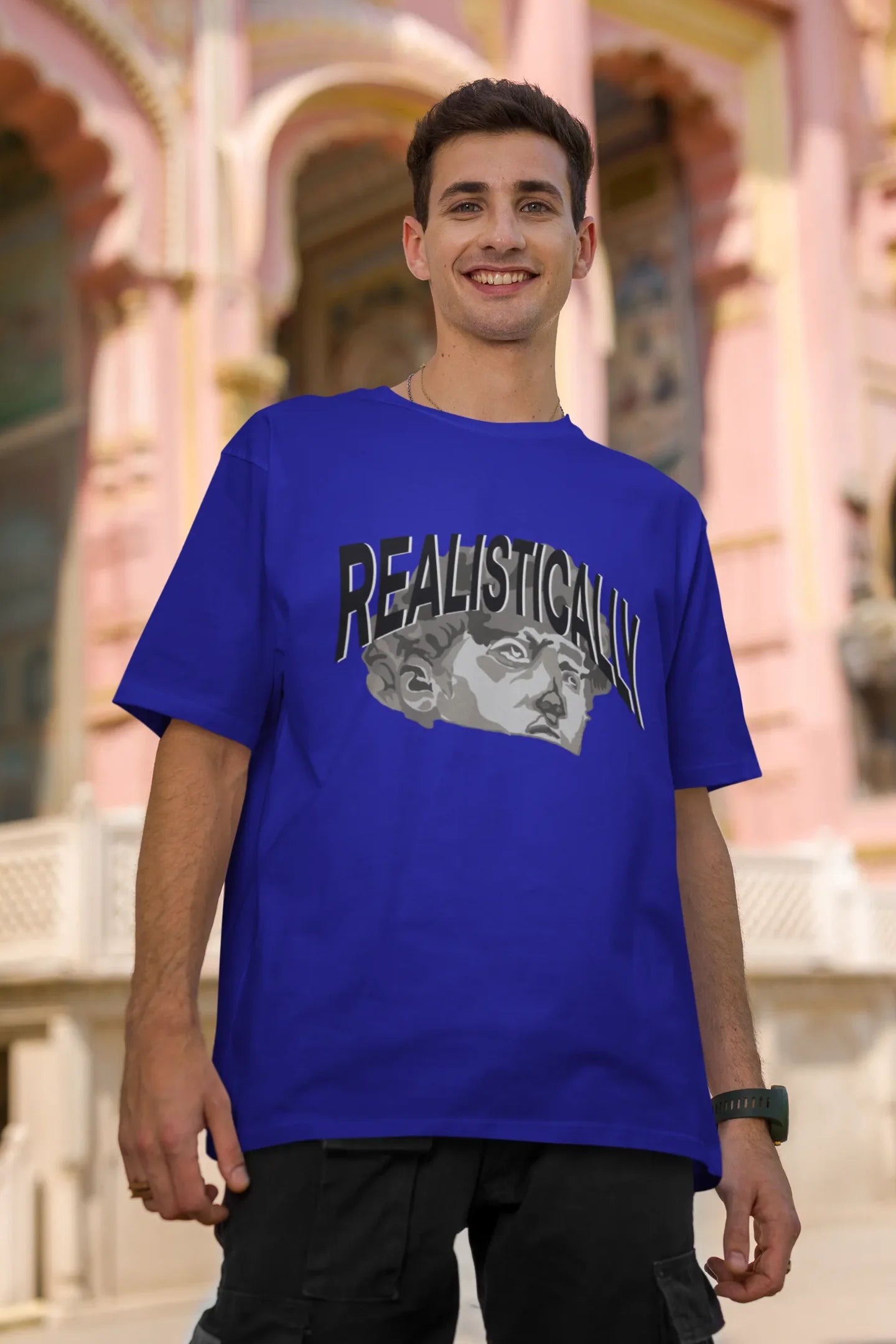 Greekish | Typography | Dropped Sleeve Unisex Tee