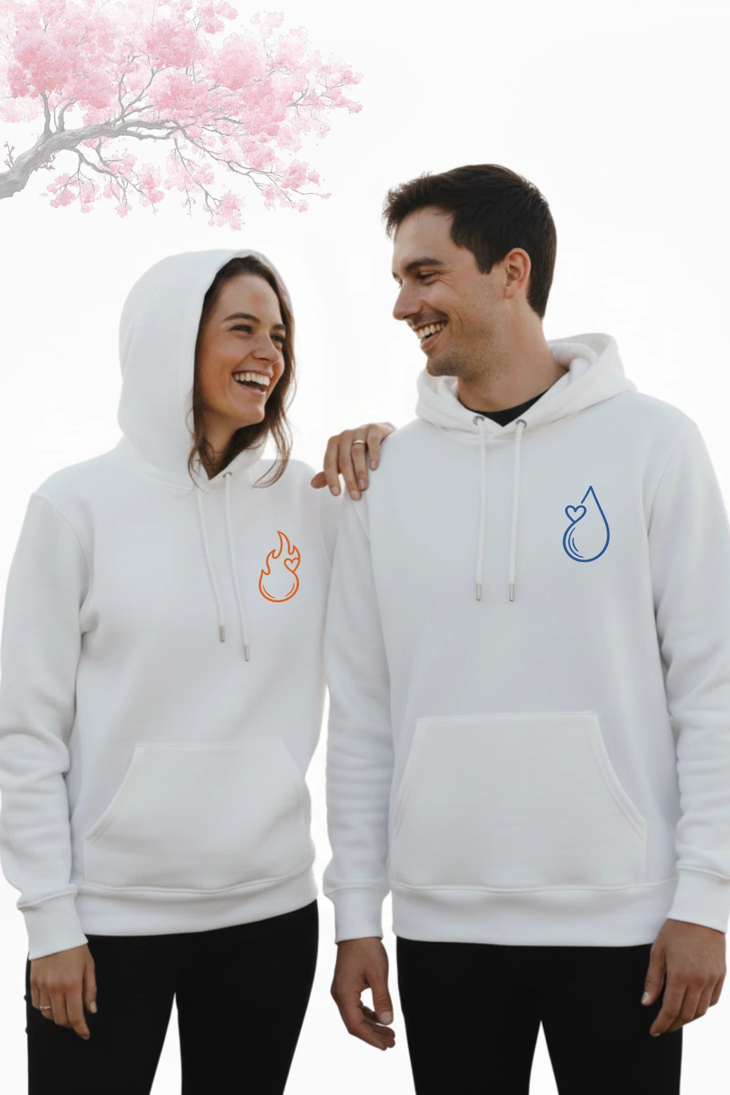 Flames And Tides | Lovey Dovey | Premium Unisex Winter Hoodies