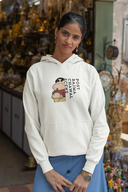 Post Rajma Chawal Scene | Shinchan | Premium Unisex Winter Hoodie