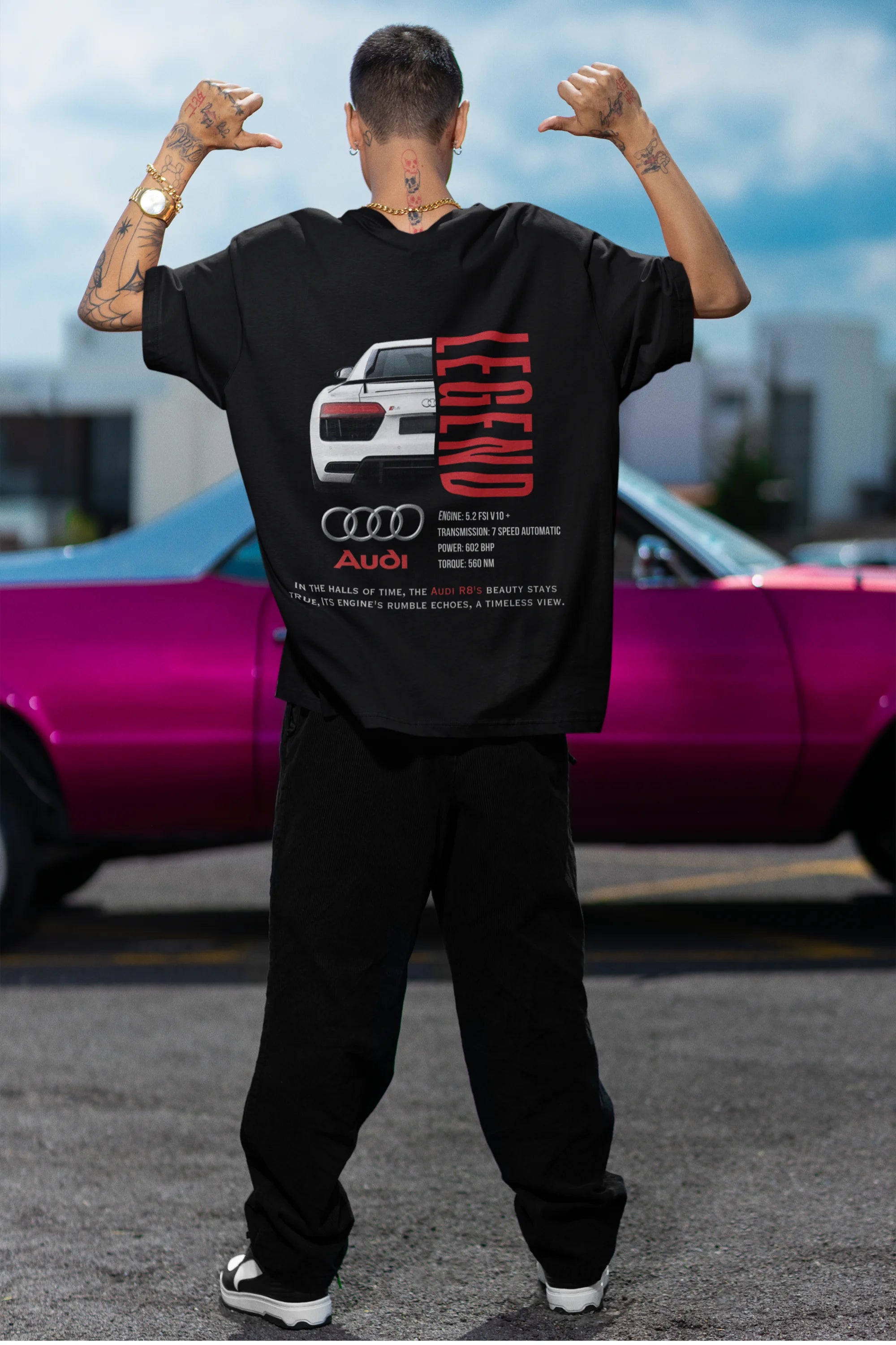 Audi | Super Cars | Premium Oversized Half Sleeve Unisex T-Shirt