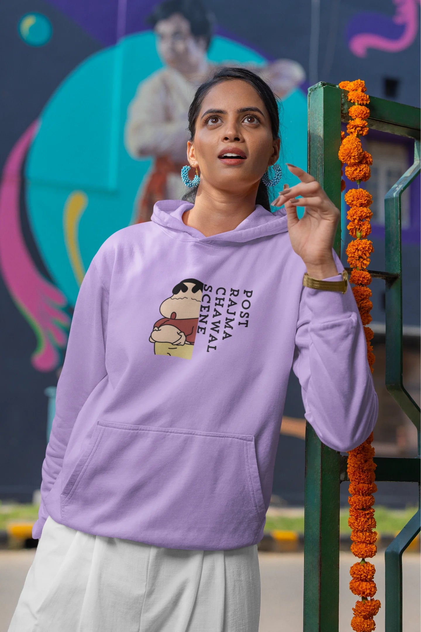 Post Rajma Chawal Scene | Shinchan | Premium Unisex Winter Hoodie
