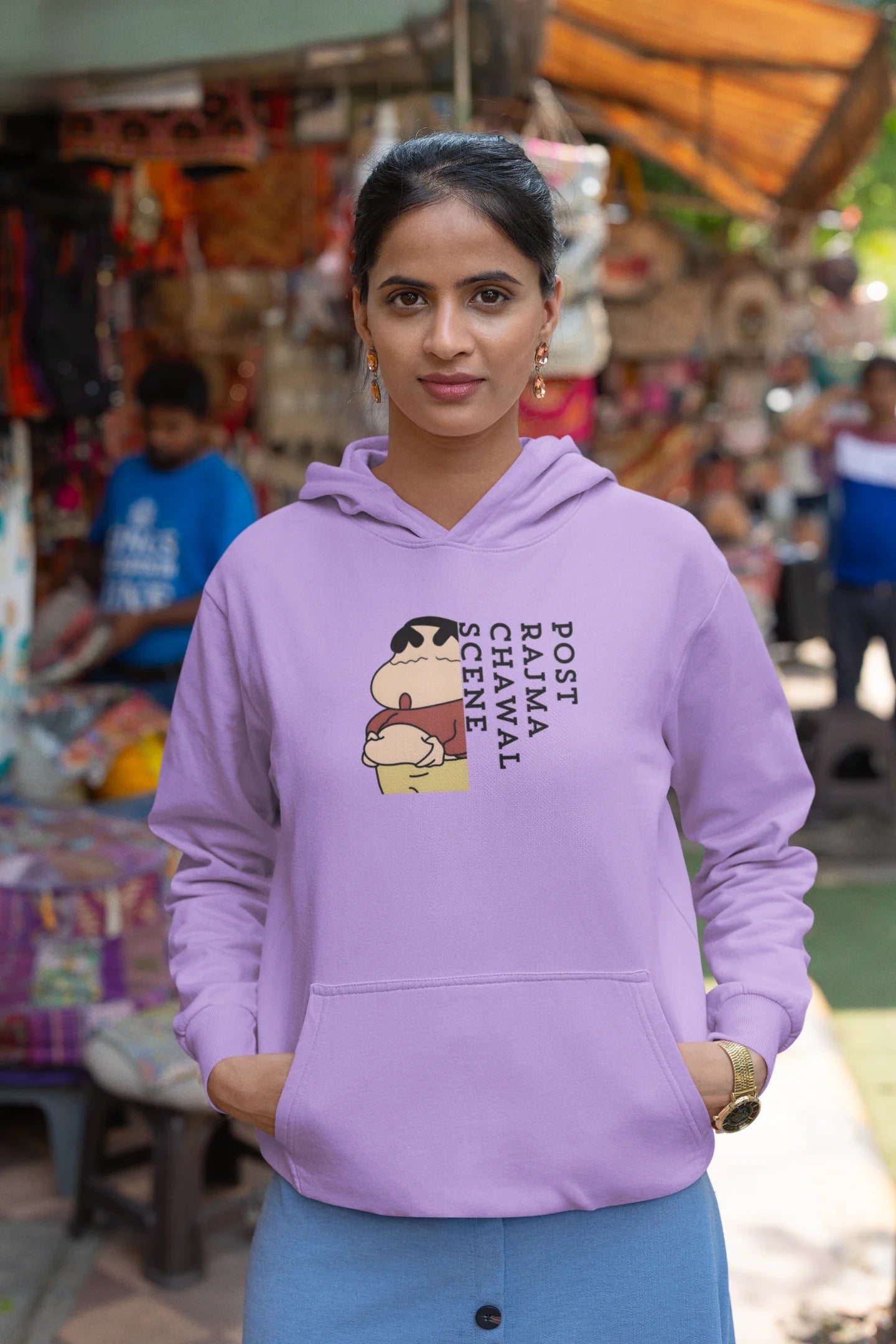Post Rajma Chawal Scene | Shinchan | Premium Unisex Winter Hoodie