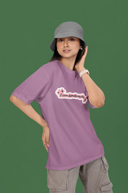 I can handle my shit | T.S | Dropped Sleeve Unisex Tee