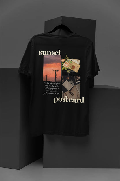 Sunset Postcard | Aesthetic | Dropped Sleeve Unisex Tee