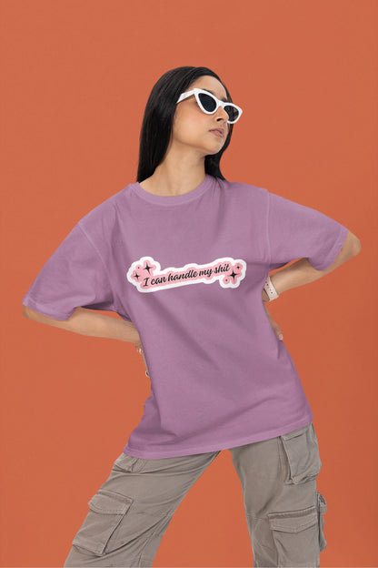 I can handle my shit | T.S | Dropped Sleeve Unisex Tee