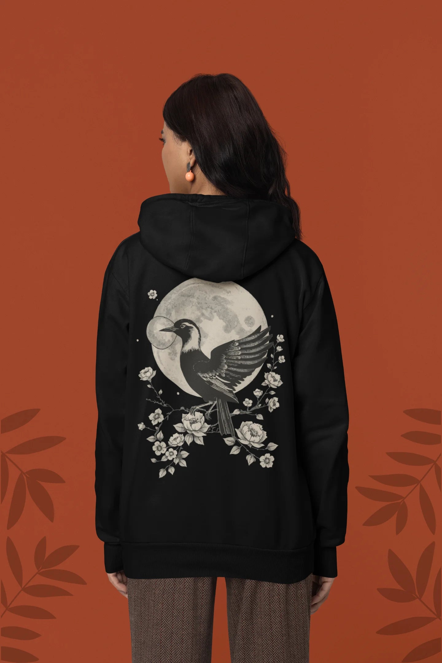 Nocturnal Bloom | Wildlife | Unisex Winter Hoodie