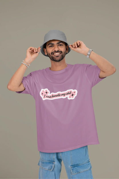I can handle my shit | T.S | Dropped Sleeve Unisex Tee