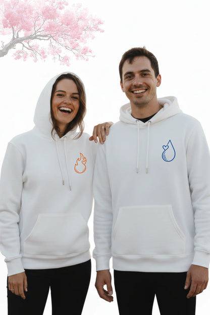 Flames And Tides | Lovey Dovey | Premium Unisex Winter Hoodies