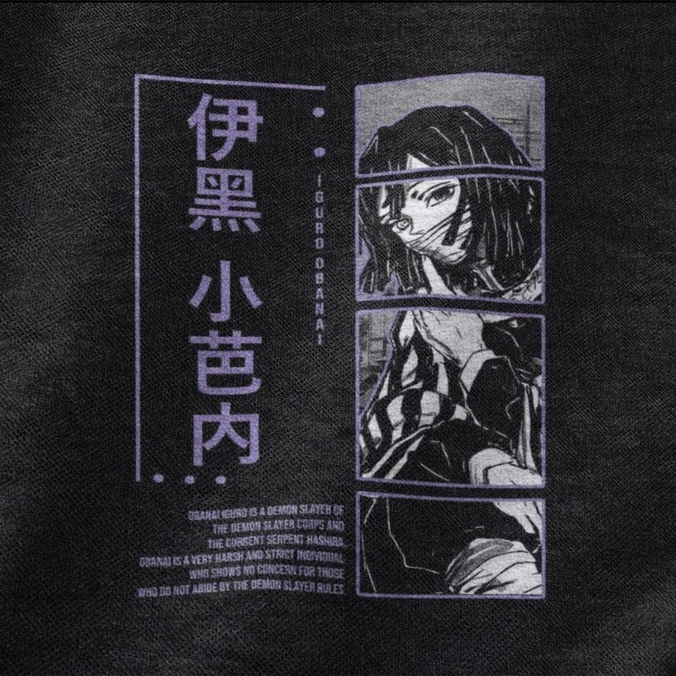 Obanai Iguro | Dropped Sleeve Unisex Tee | Brokememers