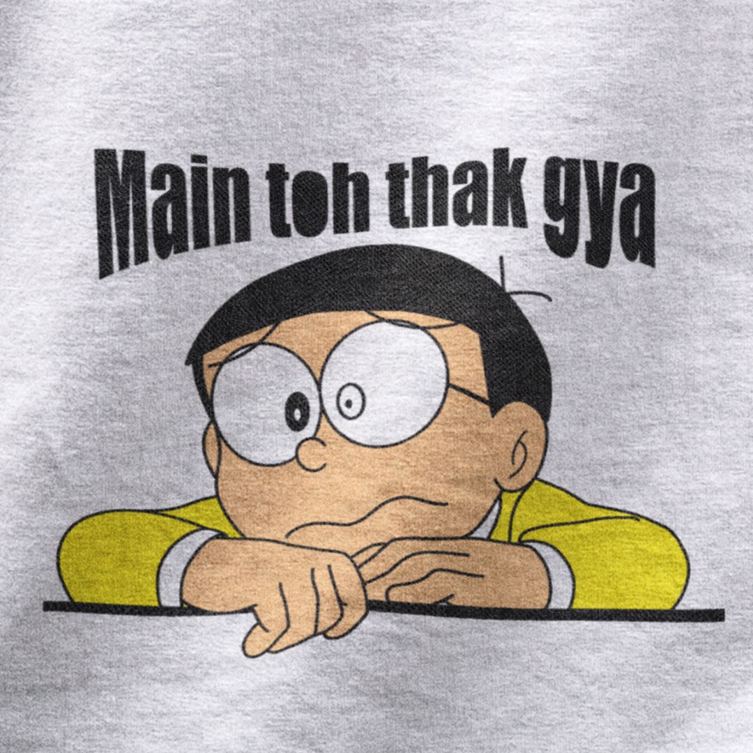 Main toh thak gaya | Premium Half Sleeve Unisex T-Shirt