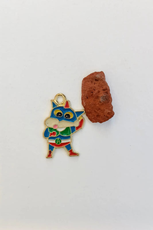 Fourth view of a charm featuring Action Kamen Chan, Shinchan's superhero alter ego.