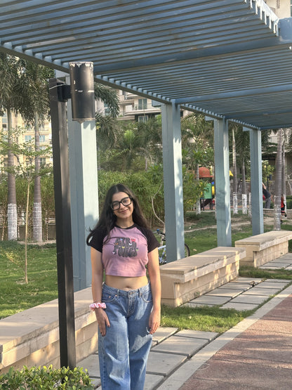 Girl Power | Shaw tees | Slim Fit Crop Top