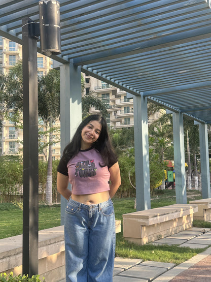 Girl Power | Shaw tees | Slim Fit Crop Top