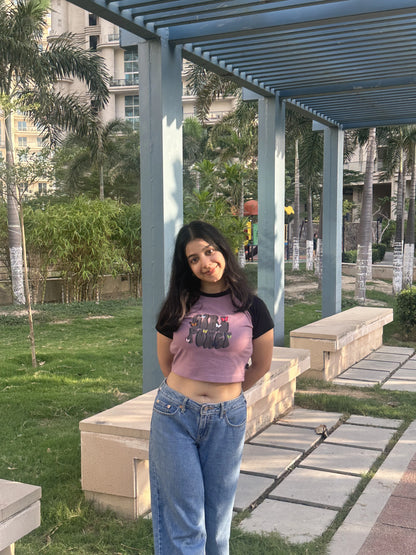 Girl Power | Shaw tees | Slim Fit Crop Top